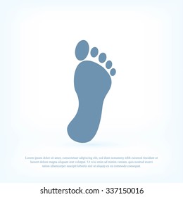 black footprint icon