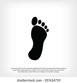 black footprint icon