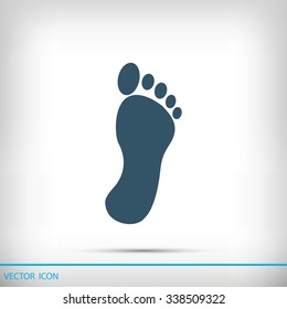 black footprint icon