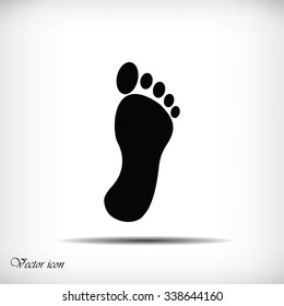 black footprint icon