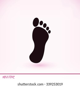 black footprint icon