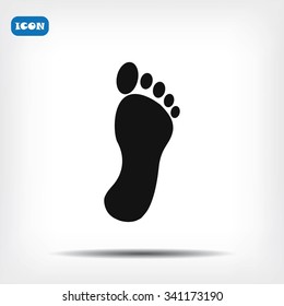 black footprint icon
