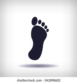 black footprint icon