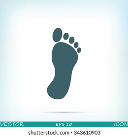 black footprint icon