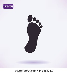 black footprint icon