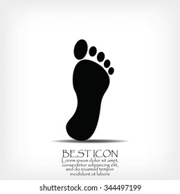 black footprint icon