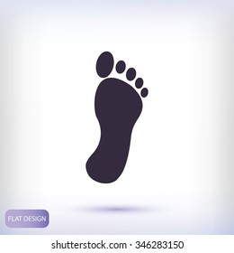 black footprint icon