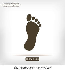black footprint icon