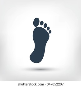 black footprint icon