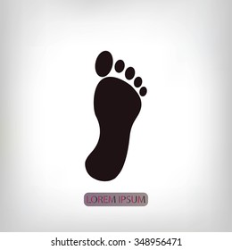 black footprint icon