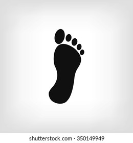black footprint icon