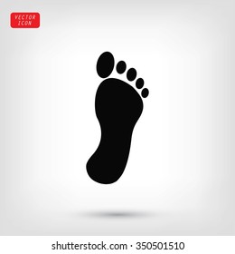 black footprint icon