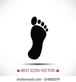 black footprint icon