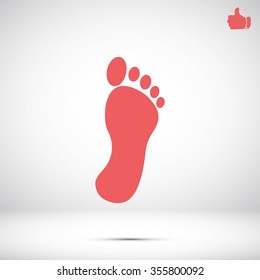 black footprint icon