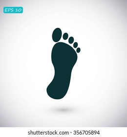 black footprint icon