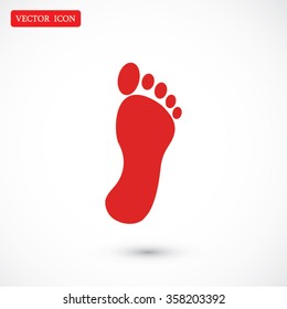 black footprint icon