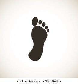 black footprint icon