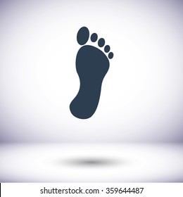black footprint icon