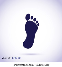black footprint icon