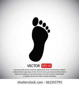 black footprint icon