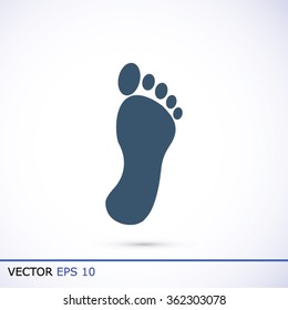 black footprint icon