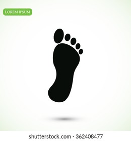 black footprint icon