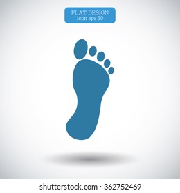 black footprint icon