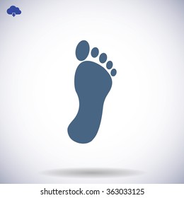 black footprint icon