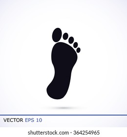 black footprint icon