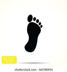 black footprint icon