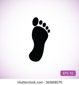black footprint icon