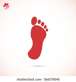 black footprint icon