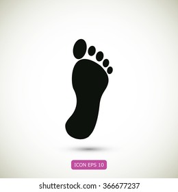 black footprint icon