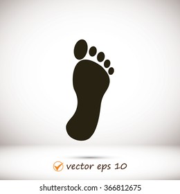 black footprint icon