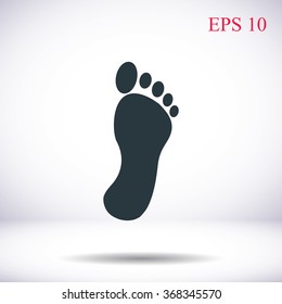 black footprint icon