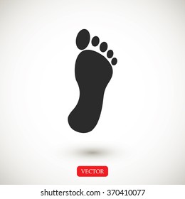 black footprint icon