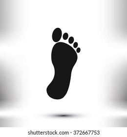 black footprint icon