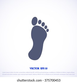 black footprint icon