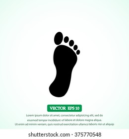 black footprint icon
