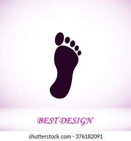 black footprint icon