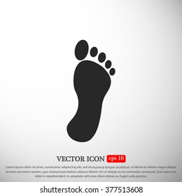 black footprint icon