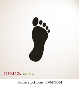 black footprint icon