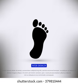 black footprint icon