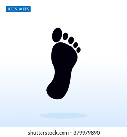 black footprint icon