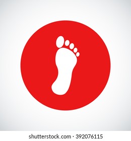 black footprint icon