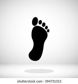 black footprint icon