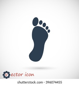 black footprint icon