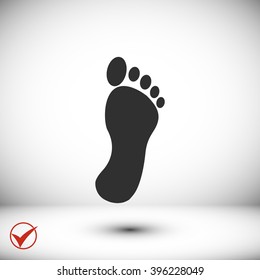 black footprint icon