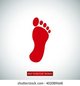 black footprint icon