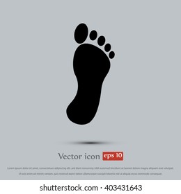 black footprint icon